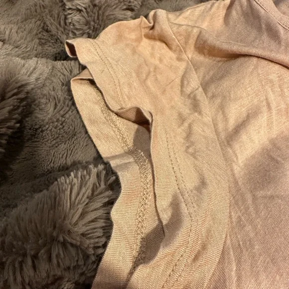 DownEast Women's Short Sleeve Tan Tee - Picture 3 of 7